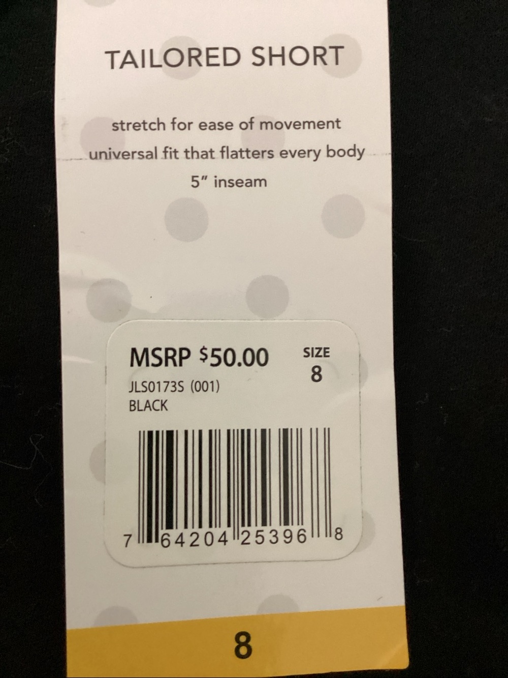 Isaac Mizrahi NY - 5" Inseam Stretch Tailored Trouser Shorts - black - new - Picture 6 of 7